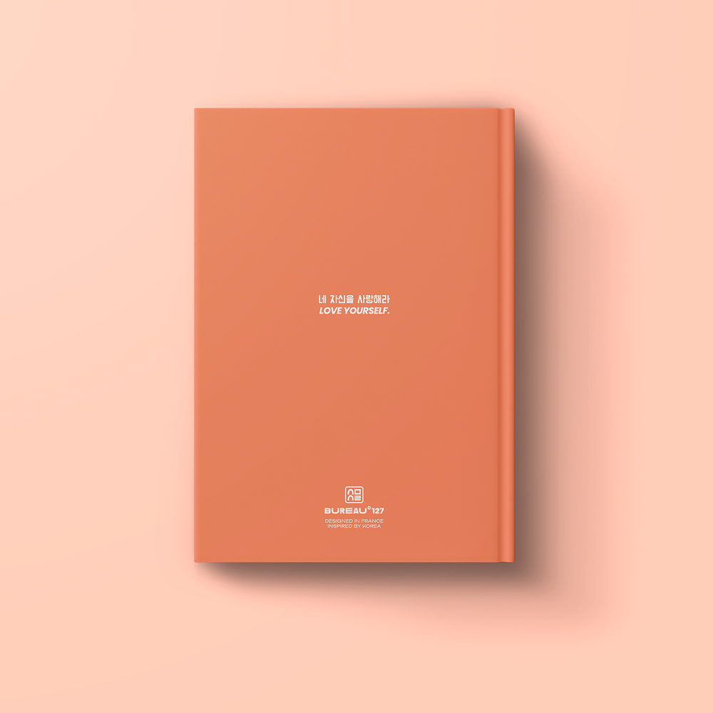 Verso du Carnet A5 Klyph Rouge de la marque bureau 127