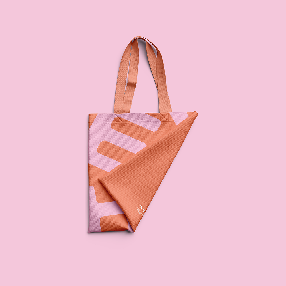 Totebag Klyph Rouge de la marque bureau 127 vu de haut