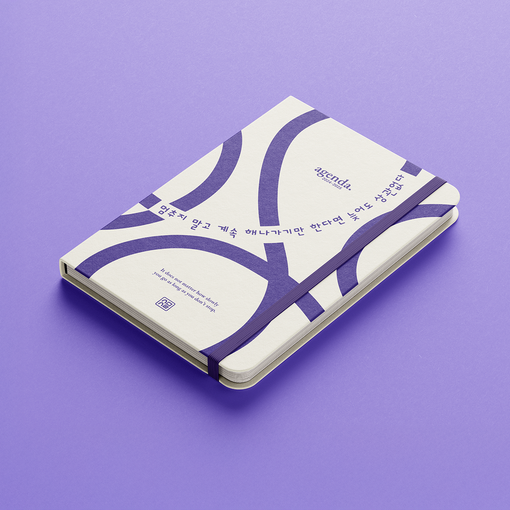 Agenda A5 Kwote de la marque bureau 127 vue trois quart