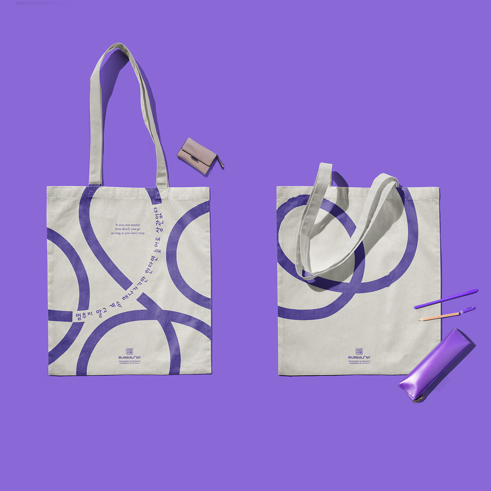 Devans et dos du totebag Kwote de la marque Bureau 127